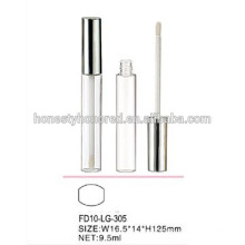 2015 novo estilo Prata Vazio Brilho Lip Tube Container 9,5 ml